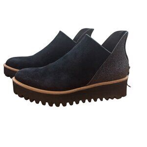 ALL BLACK Flatform Tread Glitter Shootie Women's Boot Size -  39/8.5